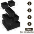 Drawer Organizer Bins, Woven Storage Box Set of 6, Stackable Cube Baskets for Organizing Drawers and Shelves.