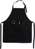 Adjustable Kid Apron with 2 Pockets for Painting, Cooking, Crafting, Unisex Age 8-12 (Black)