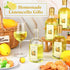 Funnymoom 6 Set 12.7 oz Limoncello Glass Bottles Gift with Airtight Lid Cap Homemade Limoncello Bottles with Labels