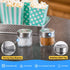 6-Pack 3oz Glass Spice Seasonings Shaker With Adjustable Lid