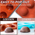 2 Pack Large 6-Cavity Semi Sphere Silicone Molds, Non-Stick Baking Mold for Hot Chocolate Bombs & Cakes