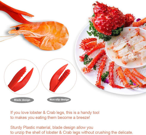 10PCS Crab Nut Crackers and Seafood Tools, Stainless Steel Lobster Crackers and Picks Set, 10pcs Including 2 Crackers,