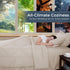 Set 7-Piece Set HEVUMYI Beige Tan Full Comforter - All Season Bed in a Bag Full, Ultra Soft Bedding with Comforter