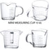 70ml Mini Glass Measuring Cup with Handle - 2 oz Shot Glass for Bar Party Wine Cocktail Drink Shaker