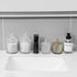 2 Pack rejomiik Qtip Holder Glass Apothecary Jars with Lid Bathroom Accessories Vanity Organizers and Makeup Storage