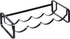 Amazon Basics Tabletop Stackable Metal Wine Rack - 4-Bottle, 3.74"D x 15.75"W x 7.87"H, Black