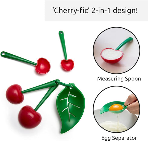 OTOTO Measuring Cups Set - Teaspoons for Dry & Liquid Ingredients, Funny Gifts, Unique Kitchen Gadgets, BPA-free &