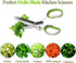 2025 Upgraded Herb Scissors, Effortless Shears Cutter Tool with Sharp Stainless Steel Blades, Green