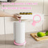 Countertop, Pink Paper Towel Holder Pink Kitchen Accessories Decor, One-Handed Tear, Stainless Steel, Weighted Base