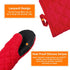 Puppet Oven Mitts Red Cotton Silicone Non-Slip Long Sleeve, Heat Resistant Gloves for Home Kitchen Chef Cooking