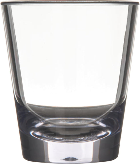 Carlisle FoodService Products Alibi Round Clear Glass, 1.8 Ounces, (Pack of 24) for Restaurants, Catering