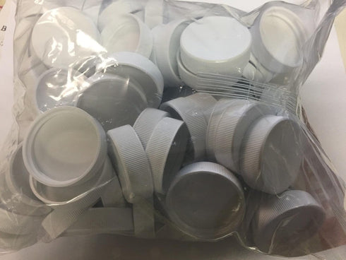 White Plastic Replacement Caps (38-400) for Gallon or Half Gallon Jugs, LOT OF 84 pcs, 38mm