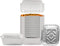 PARTY BARGAINS 1 Lb. Small Aluminum Pan with Lids - 50 Pack Disposable Take-Out Pans