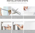 Pleated Window Shades, Temporary Cordless Light Filtering Blinds, Room Darkening Shades for Office, 24 x 59 Inch