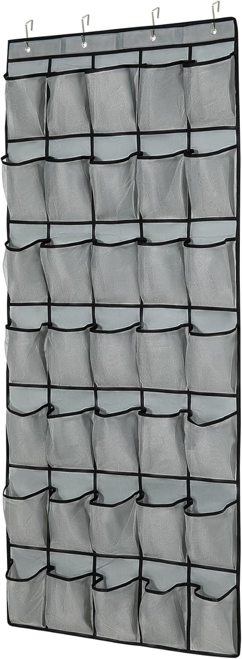 Teikou 35Large Pockets Over The Door Shoe Organizer, Mesh Pockets Shoe Holder Rack,