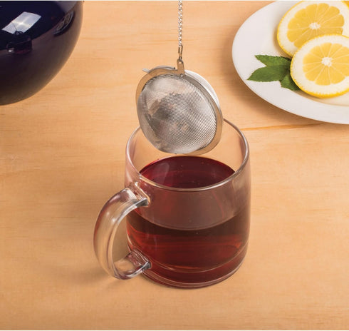 HIC Kitchen Mesh Ball Tea Infuser, 2.5-Inch, 18/8 Stainless Steel, For Loose Leaf Tea
