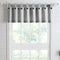 July Joy Cotton Valance Curtains, 18 Inches Long Country Kitchen Curtains for Small Window, Black