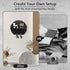Key Holder for Wall, 9.8 Inch Apartment Decor with Shelf and 8 Key Hooks, Black Wood Hanger