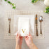 15.8 7.9 Inch 50 Luxenap X Linen-Feel Guest Towels, Lettered Hand Towels - Gold Letter 'V', Sans Serif Font, White