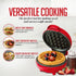 OVENTE Electric Mini Waffle Maker, 550W Fast Heating Element, 4-Inch Non-Stick Plates, Perfect for Breakfast
