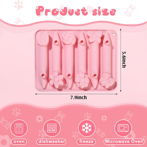 4 Pack 3D Nuogo Crayon Mold Crayon Recycling Molds Assorted Silicone Oven Safe Candy Chocolate Making Mould for Kids