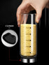 10 oz Clear Glass Salt and Pepper Shakers with Adjustable Outlet Holes, Spice Seasoning Cans for Kitchen Decor (300ml)