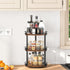 3 Countertop 10.2" 10.2" 18.5", Snughome Lazy Susan Organizer, Tier Rotating Spice Rack, Turntable Lazy Susan Kitchen