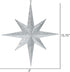 Vickerman 15.75" Silver Iridescent Glitter Bethlehem Star Christmas Ornament