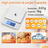 BOMATA 0.01g/1kg Upgraded Small Digital Scale, USB Rechargeable, with Larger Display and Hold,Tare Function, 9 Units, High Precision Digital Scale Grams and oz for Small Item, Kitchen…