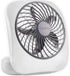 O2COOL Treva 5 Inch Battery Powered Desk Fan, Portable with Compact Folding & Tilt Design, Grey
