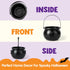 JOYIN Halloween Large Black Cauldron 7.5'', Candy Kettle Pot for St. Patricks Party Favor Supply