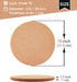 Cork Trivet - 6 Pcs High Density Thick Cork for Hot Dishes, 10 Inch Heat Resistant Multifunctional Coaster