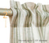 jinchan Striped Valance Window Treatment, Linen Valance for Small Windows, Farmhouse Valance Curtain, Light Filtering