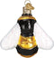 Old World Christmas Bee Collection Glass Blown Ornament for Christmas Tree, Bumblebee