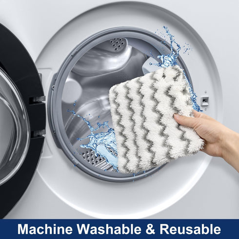 Steam Mop Replacement Pads for Shark Steam Mops, Microfiber Reusable Steam and Scrub Pads for Floor Cleaning