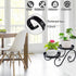 2 Tier Black Plant Stand, Metal Flower Stand Indoor Outdoor, Anti-Rust Iron Plant Shelf, Round Flower Pot Stands