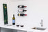 VintageView Vino Pins, Acrylic Wall Mounted Wine Bottle Rack for Wood Surfaces, Stylish Modern Wine Storage with Label