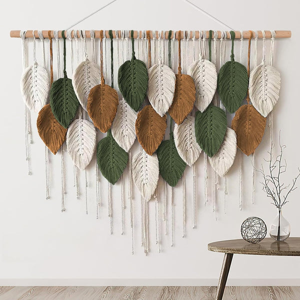 KHOYIME Large Macrame Wall Hanging Boho Woven Tapestry, Chic Home Decor Modern