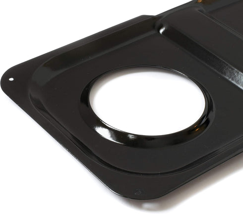 Range Kleen P501 Black Porcelain Rectangular Gas Stove Drip Pan, 16.875 x 8.125-Inches