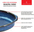 Emeril Lagasse 2-Piece Oval Stoneware Baking Dish Set, 1 & 2 Qt for Baking, Microwave, Oven Safe