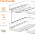 Lifewit Plastic Stackable Wine Rack for Refrigerator, Cabinet, Countertop, Holds 4 Bottles, Water Bottle Organizer