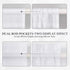 MIULEE 25 x 40 Inches Sidelight Sheer French Door Curtains, Light Filtering Window Treatment with Tieback - 2 Panels,