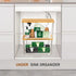 Stackable Storage Bin Sets for Pantry, Front Open & Enclosed, Clear Plastic Baskets with Lid & Handle (2+2)
