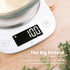 Greater Goods Premium Baking Scale, Ultra Accurate Digital Kitchen Scale with Bag, Weigh Food & Coffee, White+SS