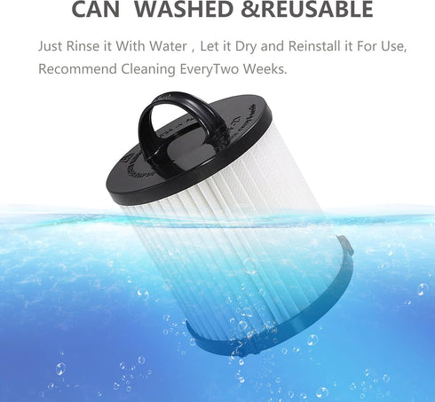 EZ SPARES 2Pcs Replacement for Eureka DCF-21 Premium Washable Hepa Filter, Fits Eureka/Sanitaire Vacuums