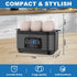 6 Tesslux Electric Rapid Egg Cooker, Egg Capacity for Hard Boiled Eggs, Poached Eggs, Scrambled Eggs, or Omelets Maker