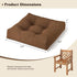 Set 2 4" Giantex of Tufted Patio Cushions, Outdoor Seat Cushions, Waterproof & High Elasticity for Comfortable Sitting