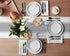 Futuregrace 72 inches Grey Table Runners Stripes Table Runner Dresser Scarves Long,Non Slip Modern Decortaive Table