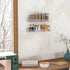 Acrylic Spice Rack Wall Mount, Hanging Spice Shelf Racks for Seasonings, Kitchen Spice Jars Wall Organizer Storage