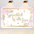 Sprinkled with Love Backdrop Banner, Baby Shower Party Decorations for Boy Girl, 6x4ft